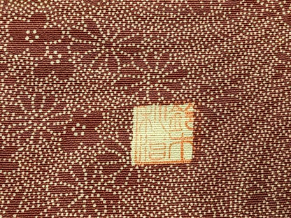 平和屋着物●小紋師　鈴木秋治　江戸小紋　草花文　正絹　逸品　AABI1897fy