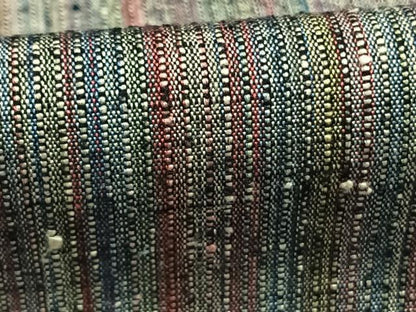 平和屋着物●上質な紬　縞　正絹　逸品　AABI1904fy
