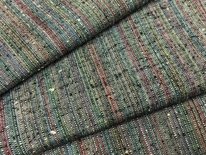 平和屋着物●上質な紬　縞　正絹　逸品　AABI1904fy