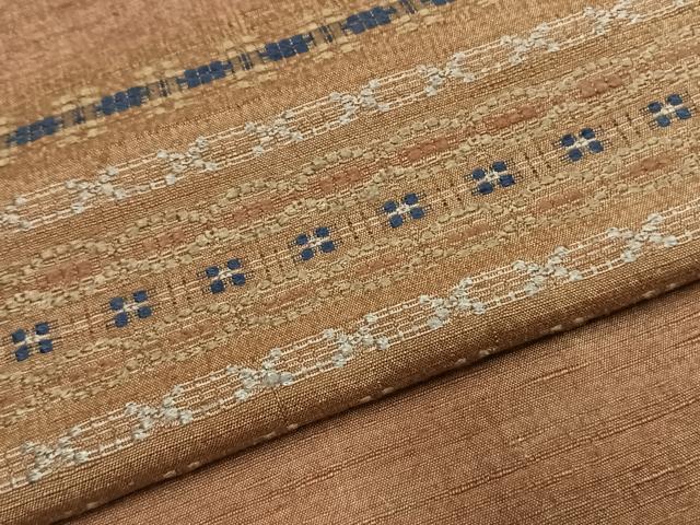 平和屋着物●訪問着　紬地　花織　正絹　逸品　AABI1905fy