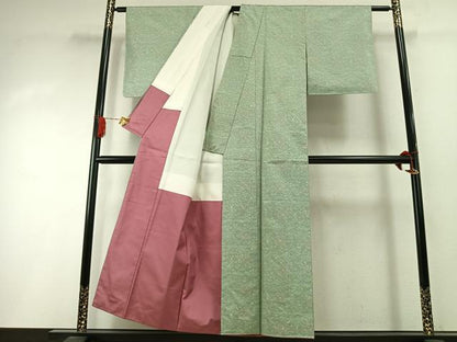 平和屋着物●本場大島紬　一元7マルキ　吉祥花文　正絹　逸品　AABI1907fy