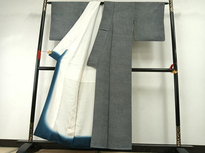 平和屋着物●安田貞男　江戸小紋　角通し　正絹　逸品　AABI1912fy