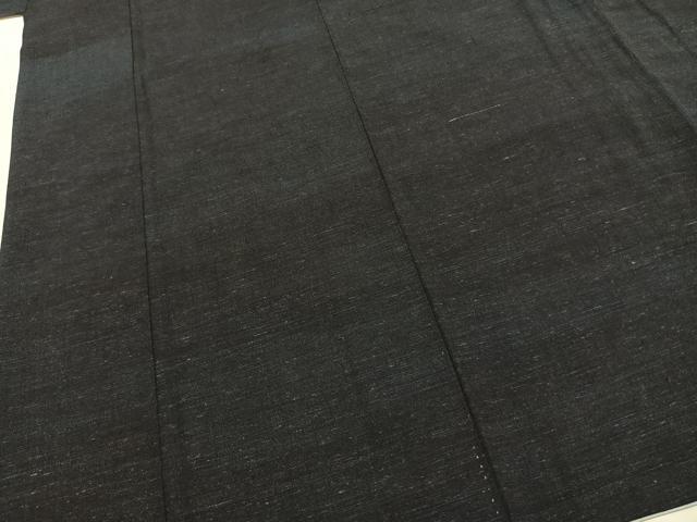 平和屋着物●結城ちぢみ　杢　正絹　逸品　AABI1913fy