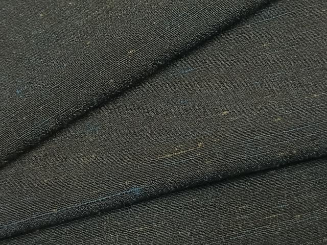 平和屋着物●結城ちぢみ　杢　正絹　逸品　AABI1913fy