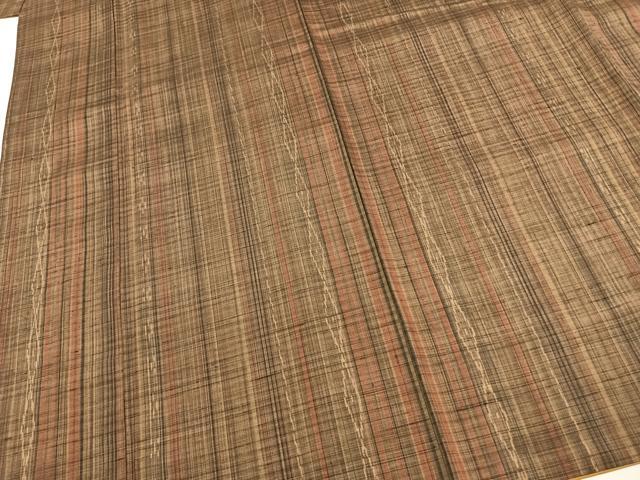 平和屋着物●上質な紬　立涌文　やまと誂製　正絹　逸品　AABI1916fy