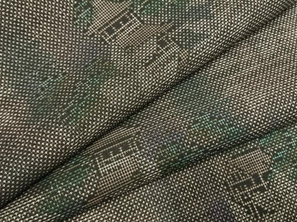 平和屋着物●本場大島紬　カタス7マルキ　風景文　正絹　逸品　AABI1918fy