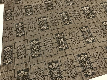 平和屋着物●本場大島紬　一元絣　色紙花文　正絹　逸品　未使用　AABI1919fy