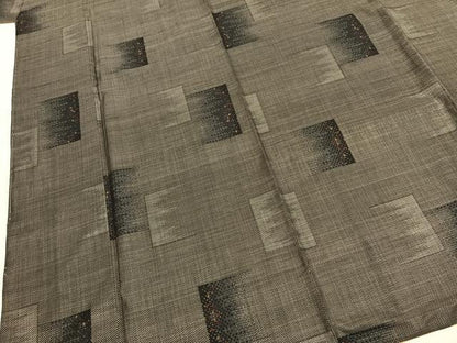 平和屋着物●本場大島紬　カタス7マルキ　色紙文　正絹　逸品　未使用　AABI1920fy