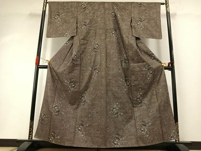 平和屋着物●本場大島紬　一元7マルキ　総絣　風景文　正絹　逸品　未使用　AABI1946fy