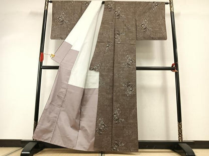平和屋着物●本場大島紬　一元7マルキ　総絣　風景文　正絹　逸品　未使用　AABI1946fy