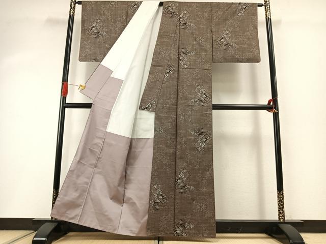 平和屋着物●本場大島紬　一元7マルキ　総絣　風景文　正絹　逸品　未使用　AABI1946fy