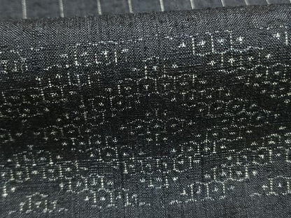 平和屋着物●本場結城紬　重要無形文化財　80亀甲　菱文　正絹　逸品　未使用　AABI1947fy