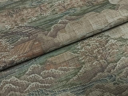 平和屋着物●本場大島紬　カタス9マルキ　風景文　反端付き　正絹　逸品　AABI1951fy
