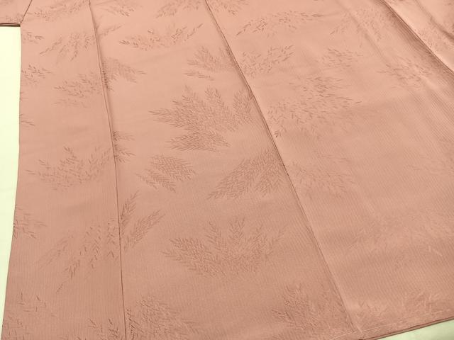 平和屋着物●上質な色無地　草葉地紋　虹色　正絹　逸品　未使用　AABI1955fy