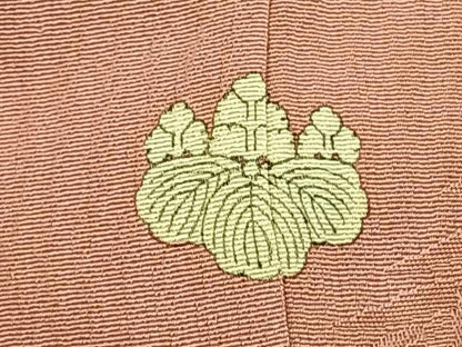 平和屋着物●上質な色無地　草葉地紋　虹色　正絹　逸品　未使用　AABI1955fy