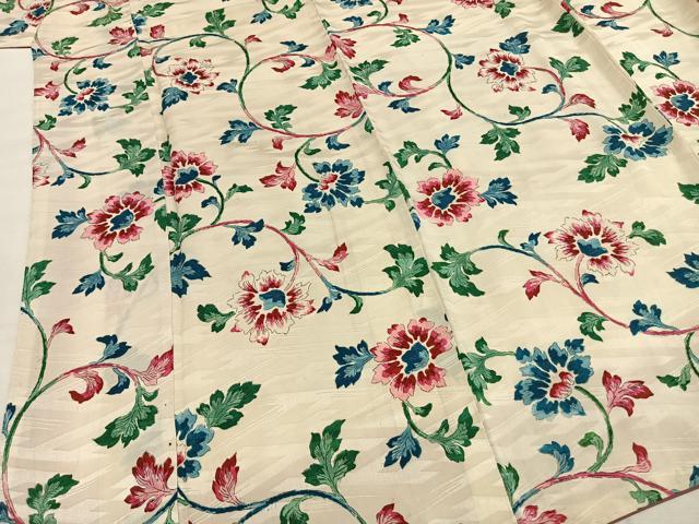 平和屋着物●上質な小紋　花唐草文　正絹　逸品　AABI1957fy