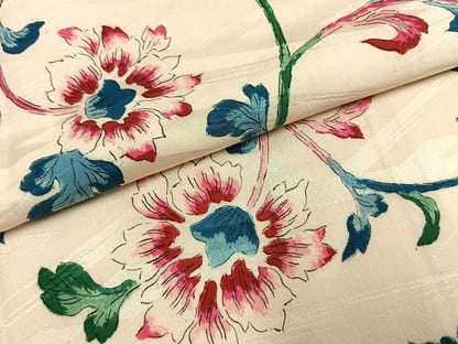 平和屋着物●上質な小紋　花唐草文　正絹　逸品　AABI1957fy