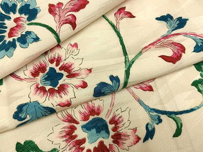 平和屋着物●上質な小紋　花唐草文　正絹　逸品　AABI1957fy