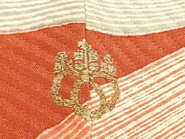 平和屋着物●アンティーク　大正ロマン　訪問着　駒刺繍　舞花文　金彩　正絹　逸品　AABI1960fy