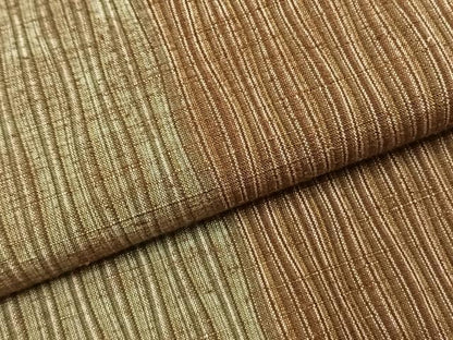 平和屋着物●奥能登紬　間道　反端付き　正絹　逸品　未使用　AABI1961fy