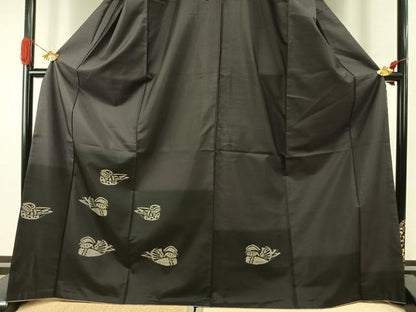 平和屋着物●本場大島紬　訪問着　鴛鴦文　正絹　逸品　AABI1968fy