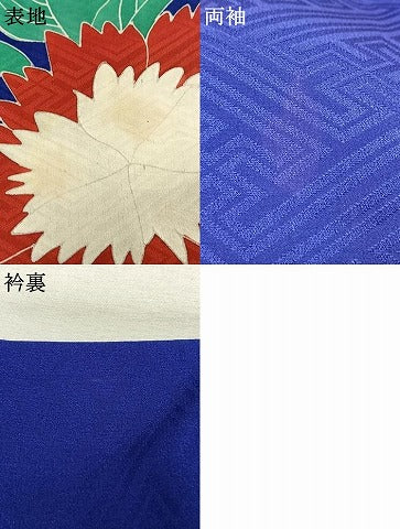 平和屋着物●アンティーク　大正ロマン　色留訪問着　花唐草文　金彩　正絹　逸品　AABI1970fy
