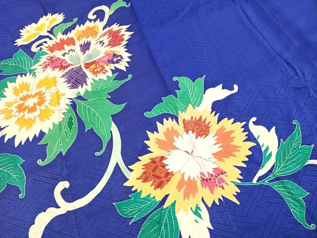 平和屋着物●アンティーク　大正ロマン　色留訪問着　花唐草文　金彩　正絹　逸品　AABI1970fy