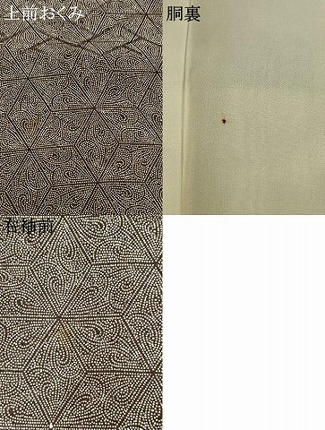 平和屋着物●江戸小紋　亀甲花文　正絹　逸品　AABI1983fy