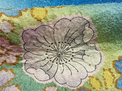 平和屋着物●豪華振袖　絞り　辻が花　暈し染め　銀通し地　正絹　逸品　AABI2000fy