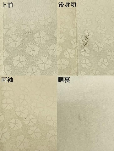 平和屋着物●長襦袢　単衣　花尽くし　正絹　逸品　AABI2005fy