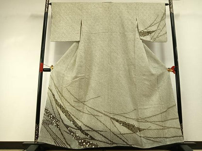 平和屋着物●訪問着　総絞り　幾何学文様　暈し染め　やまと誂製　正絹　逸品　AABI2008fy