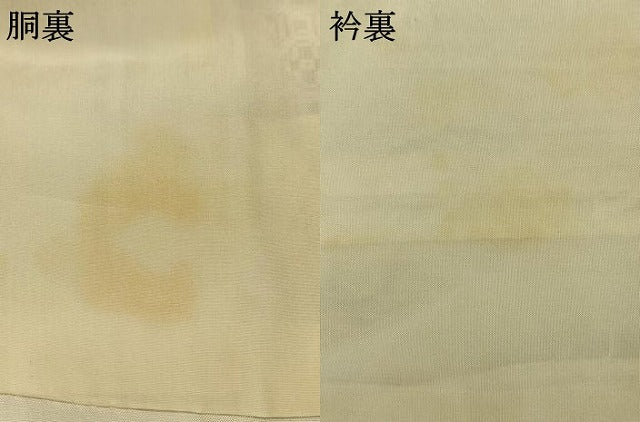 平和屋着物●本場大島紬　白大島　カタス9マルキ　花鳥文　正絹　逸品　AABI2010fy