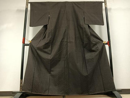 平和屋着物●本場大島紬　霞文　正絹　逸品　未使用　AABI2011fy