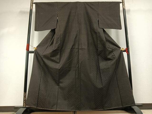 平和屋着物●本場大島紬　霞文　正絹　逸品　未使用　AABI2011fy