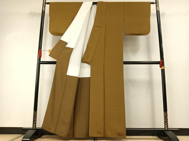 平和屋着物●重要無形文化財　人間国宝　中村勇二郎　江戸小紋　古代菊　正絹　逸品　AABI2012fy