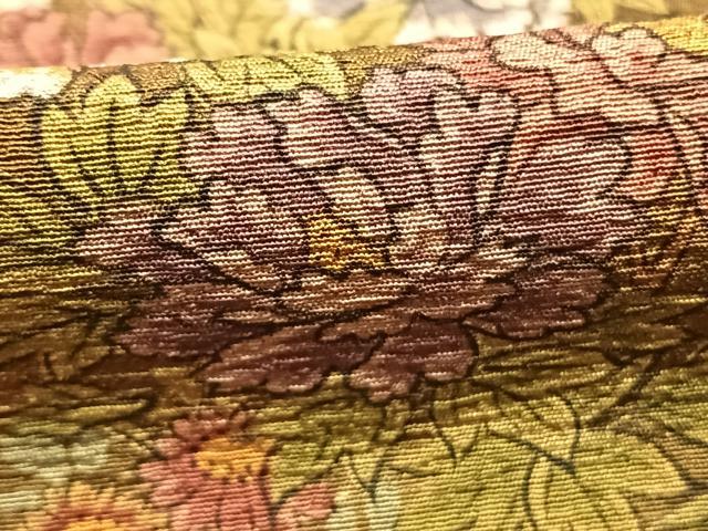 平和屋着物●友禅師・京の名工・伝統工芸士・樽本伊勢蔵　小紋　手描き　花鳥文　丹後ちりめん　反端付き　正絹　逸品　未使用　AABI2020fy