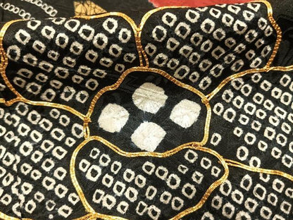 平和屋着物●豪華振袖　駒刺繍　絞り　草花文　金彩　正絹　逸品　AABI2022fy