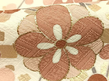 平和屋着物●訪問着　作家物　草花文　金彩　正絹　逸品　AABI2031fy