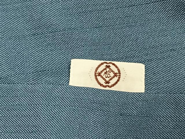 平和屋着物●上質な紬　色無地　浅縹色　松坂屋扱い　正絹　逸品　AABI2038fy