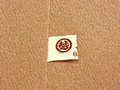 平和屋着物●結城紬　80亀甲　枝葉文　三越扱い　正絹　逸品　未使用　AABI2039fy