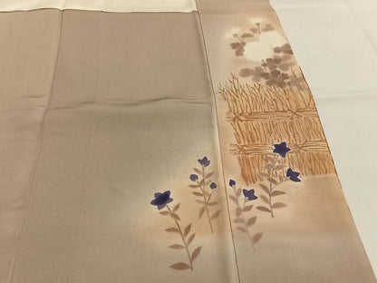 平和屋着物●豪華色留袖　刺繍　手描き　草花文　暈し染め　金糸　金彩　正絹　逸品　AABI2040fy