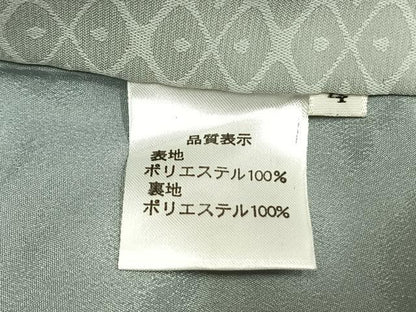 平和屋着物●男性　色紋付　羽織セット　菱地紋　蕎麦切色　キングサイズ　洗える着物　AABI2043fy
