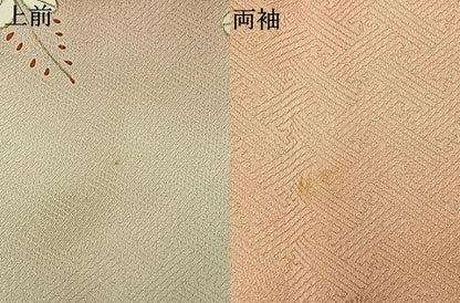 平和屋着物●訪問着　駒刺繍　地紙花文　暈し染め　金彩　正絹　逸品　AABI2048fy