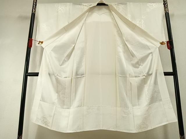 平和屋着物●長襦袢　無双仕立て　舞花地紋　正絹　逸品　AABI2059fy