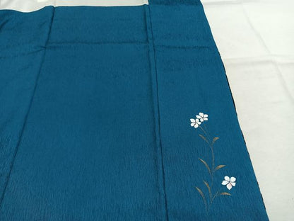 平和屋着物●豪華振袖　刺繍　草花文　暈し染め　金銀彩　銀糸　やまと誂製　正絹　逸品　AABI2061fy