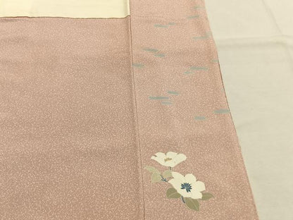 平和屋着物●訪問着　友禅　作家物　花鳥文　暈し染め　正絹　逸品　AABI2066fy