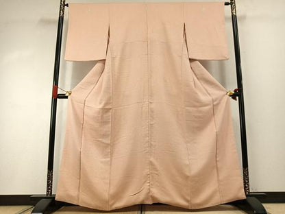 平和屋着物●上質な色無地　洗柿色　西武百貨店扱い　正絹　逸品　AABI2067fy