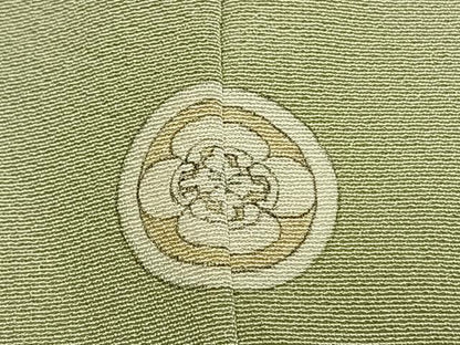 平和屋着物●上質な色無地　若菜色　正絹　逸品　AABI2068fy