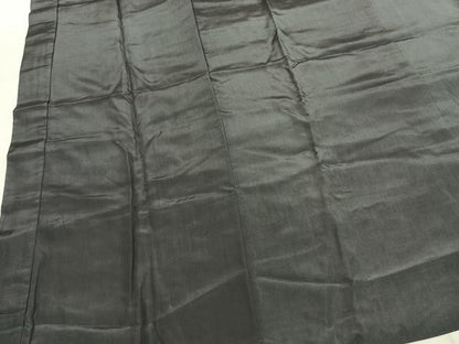 平和屋着物●男性　長襦袢　袷　藍墨茶色　正絹　逸品　AABI2070fy