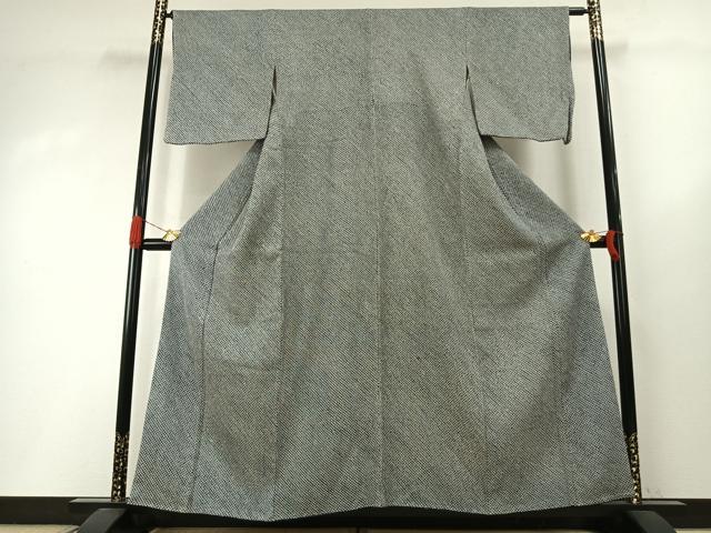 平和屋着物●大変加工の良い総絞り小紋　正絹　逸品　AABI2073fy